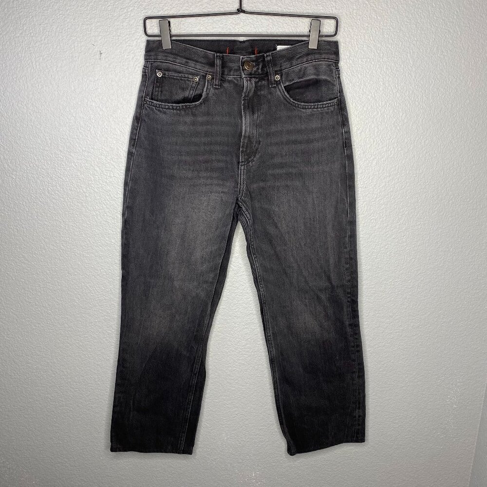 Grey Zara Cropped Jeans